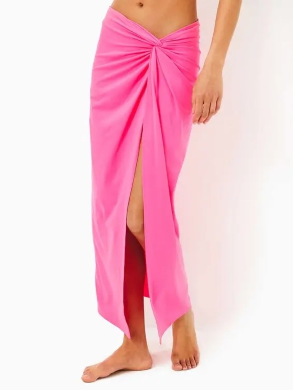 NWT LILLY PULITZER Roxie Pink Leevy Sarong Cover-Up Size L / 12-14